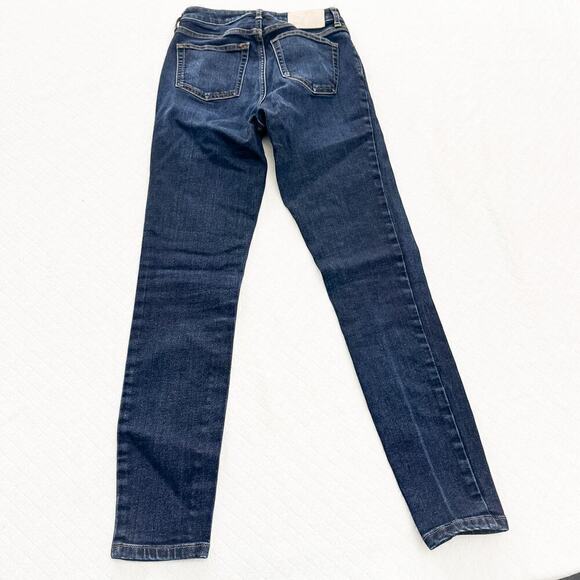 Everlane The Curvy High-Rise Skinny Jean Dark Wash Denim Size 25 - Picture 3 of 9